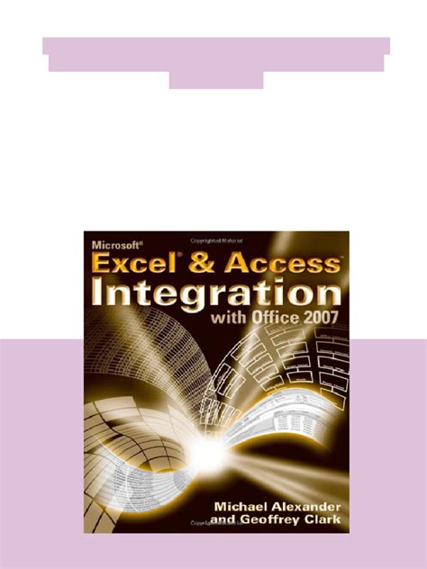 Microsoft Excel And Access Integration With Microsoft Office 2007