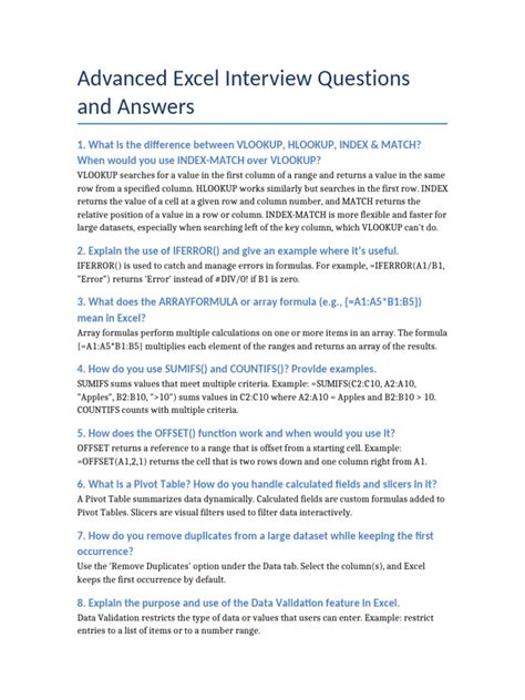 Microsoft Excel Interview Questions Advanced Excel Programming Interview Questions Answers And Explanations In Vbnet