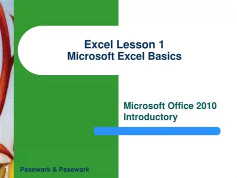 Microsoft Excel Lesson 1 Review Questions Answers
