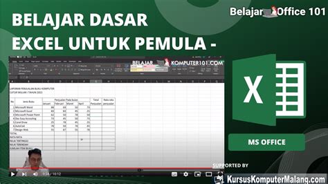 Microsoft Excel Tutorial Pemula