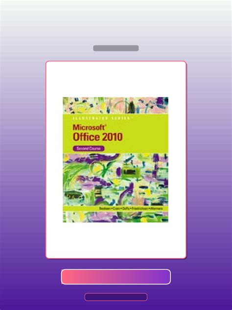 Microsoft Office 2010 Second Course Completed Assignments