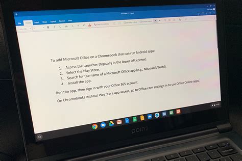microsoft office chromebook