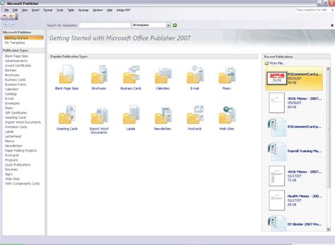 Microsoft Publisher 2007 Quick Source Guide