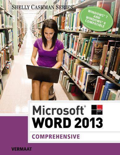 microsoft word 2013 comprehensive shelly cashman