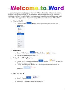 microsoft word concepts review test