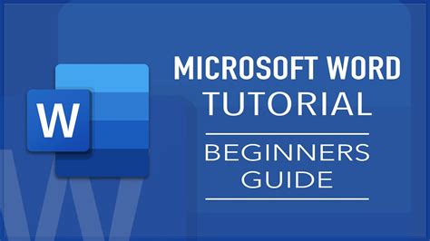Microsoft Word Tutorial For Beginners