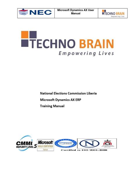 Download Microsoft Dynamics Ax Training Manual 