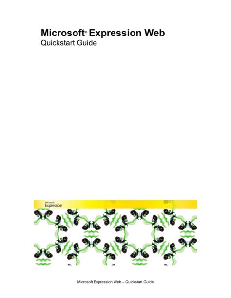 Read Online Microsoft Expression Web Guide 