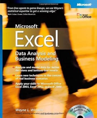 Full Download Microsoft Office Excel 2007 Data Analysis And Business Modeling Bpg Others 