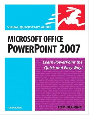 Full Download Microsoft Office Powerpoint 2007 For Windows Visual Quickstart Guide Visual Quickstart Guides 