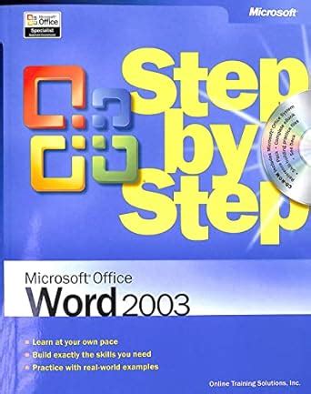 Full Download Microsoft Office Word 2003 Step By Step Step By Step Microsoft 