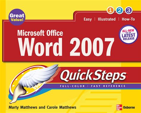 Full Download Microsoft Office Word 2007 Quicksteps How To Do Everything 