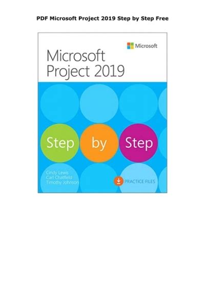 Microsoft Project 2019 Step by Step (Step by Step (Microsoft))