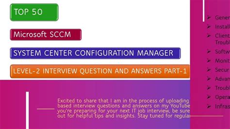 Full Download Microsoft Sccm Interview Questions And Answers 