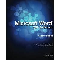 Read Microsoft Word Vba Guidebook 