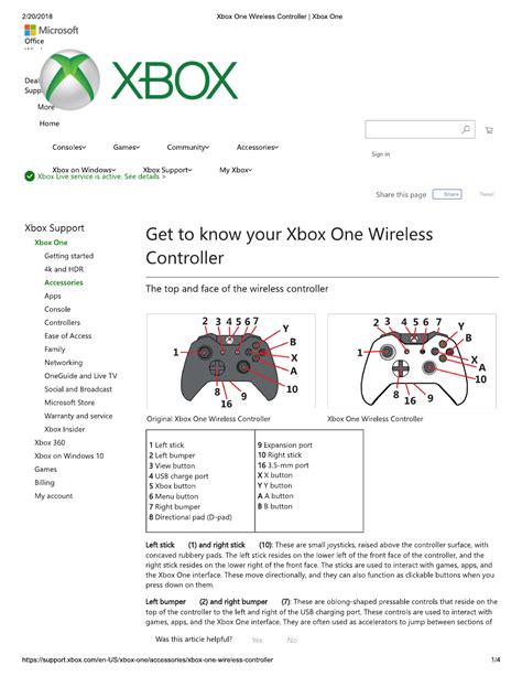 Read Online Microsoft Xbox Controller User Guide 