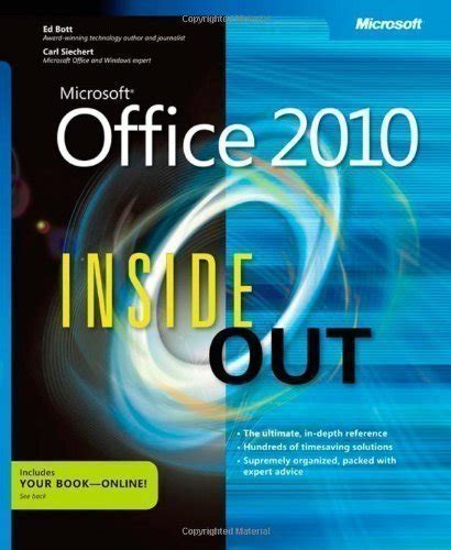 Microsoftr Office 2010 Inside Out