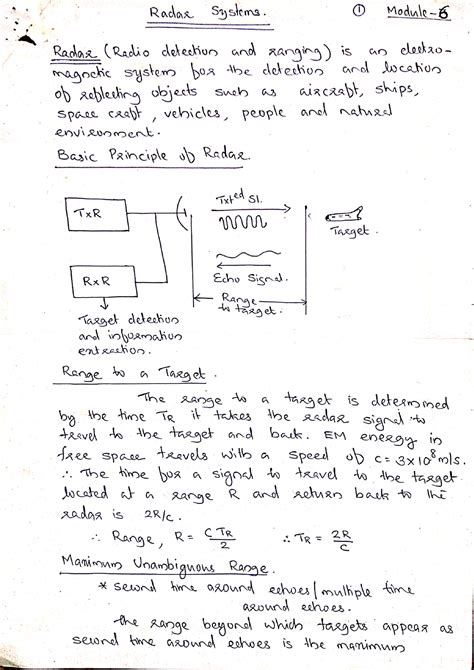Microwave And Radar Engineering Notes Vtu