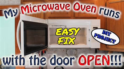 microwave spins when door is open