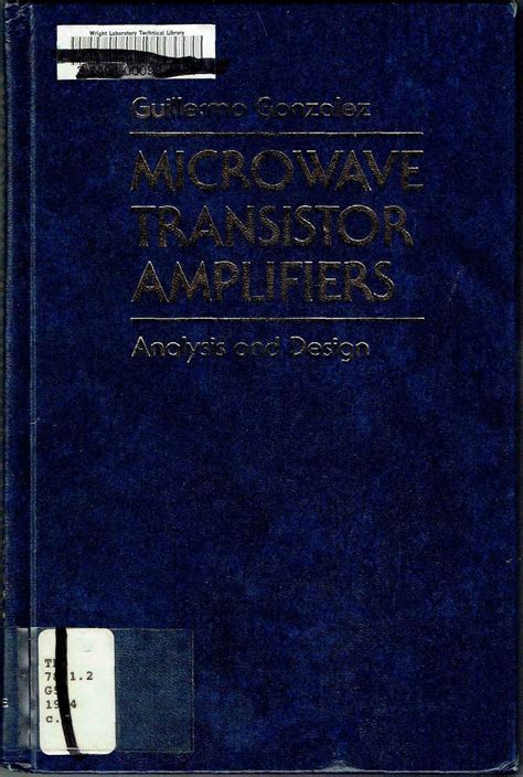 Microwave Transistor Amplifiers Analysis And Design 2nd Edition International Edition