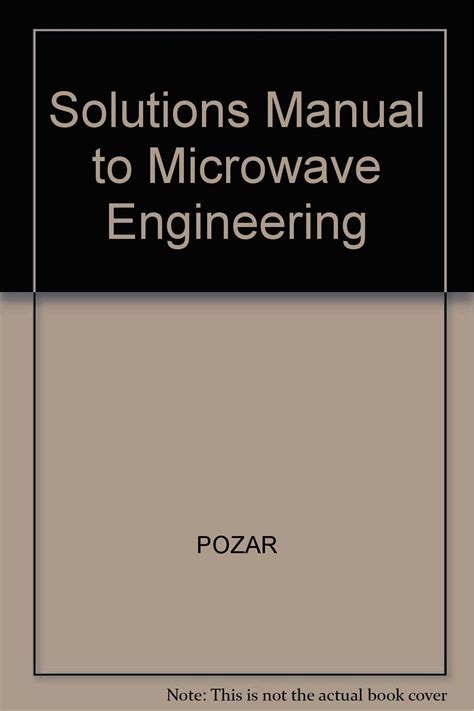 Read Online Microwave Engineering Pozar 4Th Edition Solution Manual Pdf 