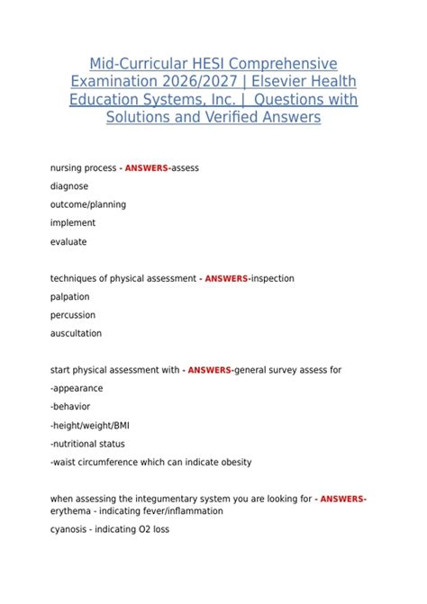 Mid Curricular Hesi