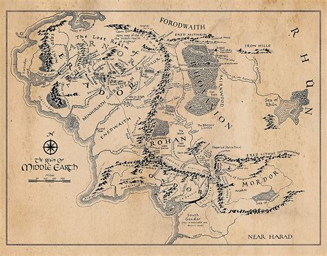 Middle Earth Map