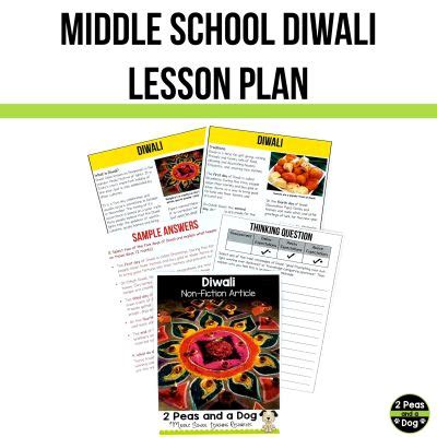 Middle School Diwali Lesson 2 Peas And A Lesson Plan On Diwali - Lesson Plan On Diwali