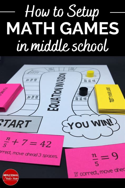 Middle School Math Games For The Classroom