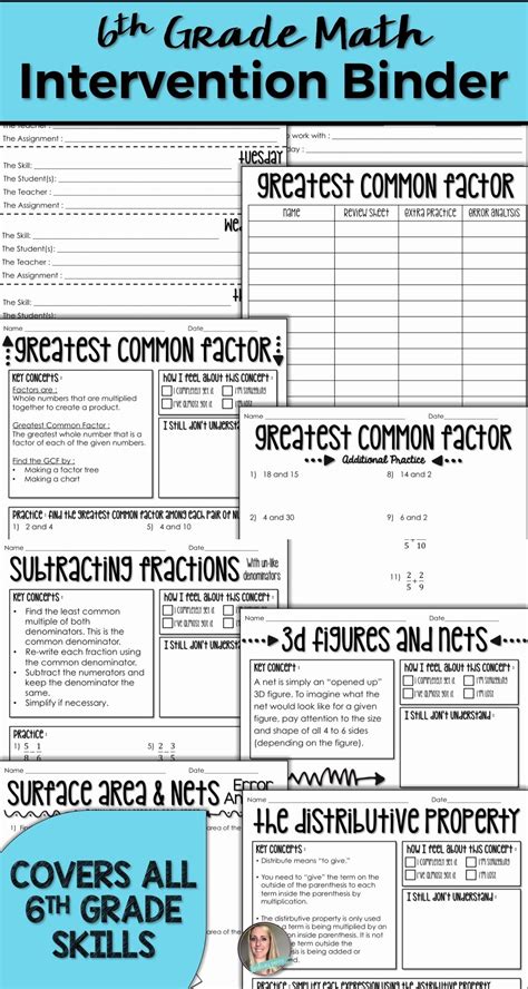 Middle School Math Intervention Worksheets   6 Tips For Making Math Intervention Work In - Middle School Math Intervention Worksheets