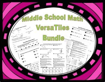Middle School Math Versatiles Worksheets Bundle Tpt Versatiles Math Worksheets - Versatiles Math Worksheets