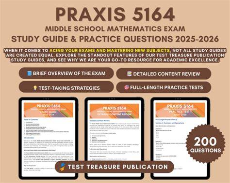 middle school mathematics praxis study guide