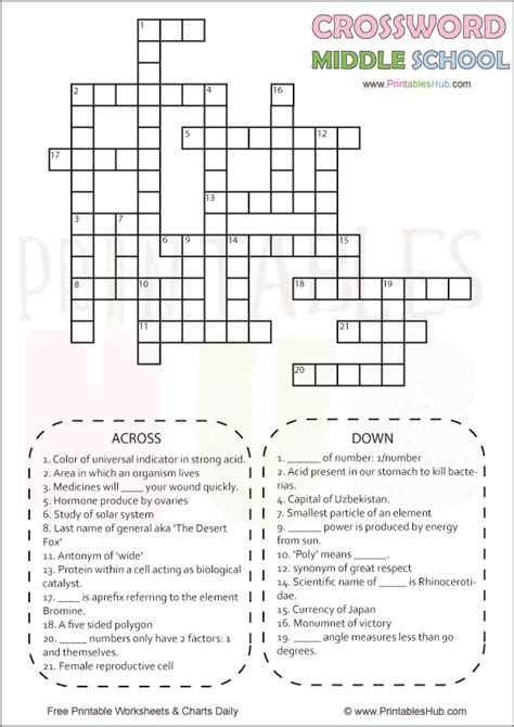 Middle School Printable Crossword Puzzles Pdf Resume Examples 11th Grade Exam Crossword Puzzle - 11th Grade Exam Crossword Puzzle