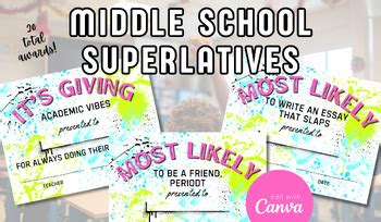 Middle School Superlatives