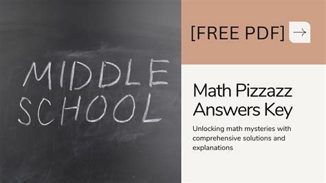 Read Online Middle School Math With Pizzazz Book C Answers 
