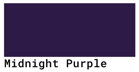 Unveiling the Enigmatic Beauty of Midnight Purple: A Hex Code Revelation