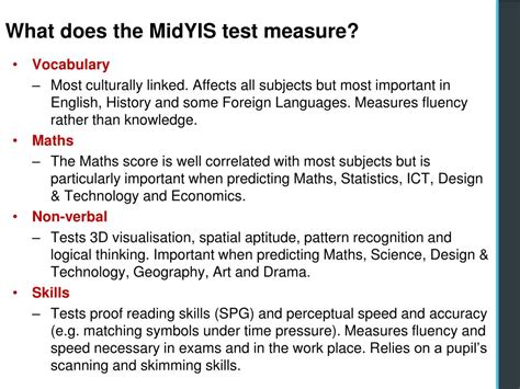 Midyis Test Example