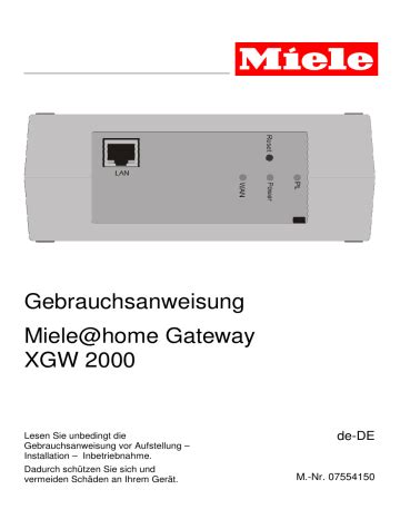 miele gateway xgw 2000 firmware