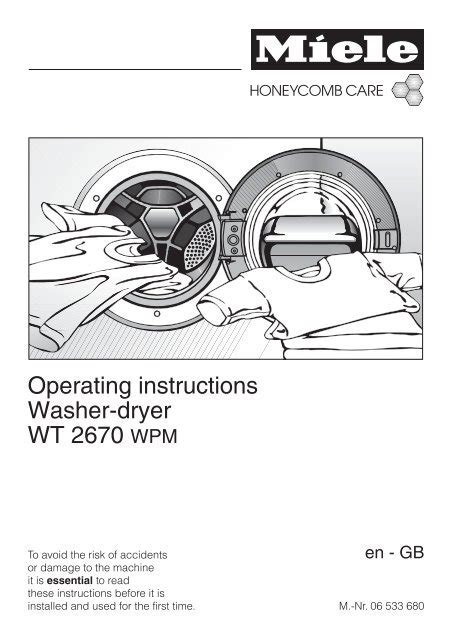 Read Online Miele Washer Dryer Instruction Manual File Type Pdf 