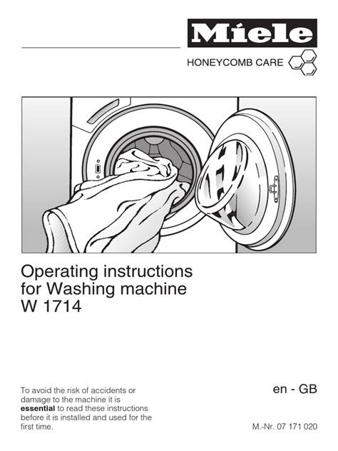 Full Download Miele Washing Machine Instruction Book 