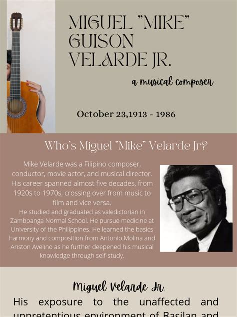 mike velarde composer biography worksheet