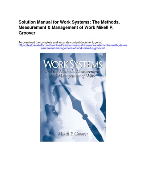Read Mikell P Groover Work Systems Solution Manual 