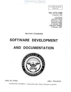 Read Mil Std 498 Software Development And Documentation 