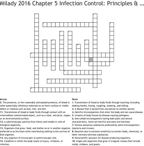 milady chapter 5 infection control answers