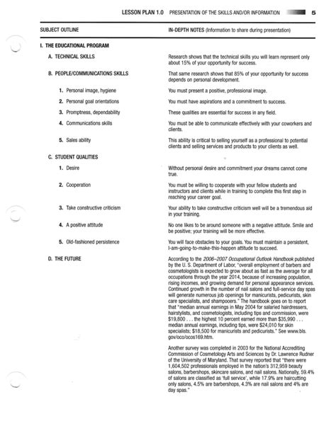 Milady Lesson Plan For Permanent Waves