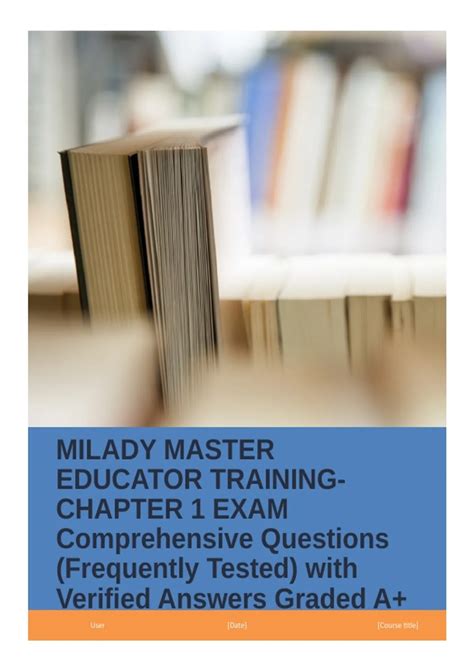 milady master educator 2001 answers