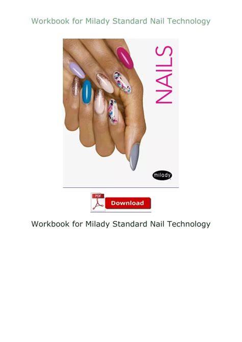 milady standard nail technology workbook answers