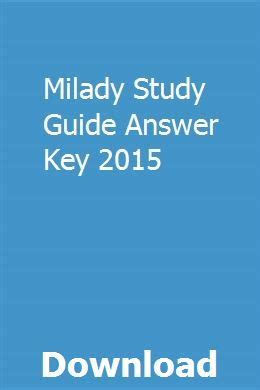 Download Milady Exam Study Guide 