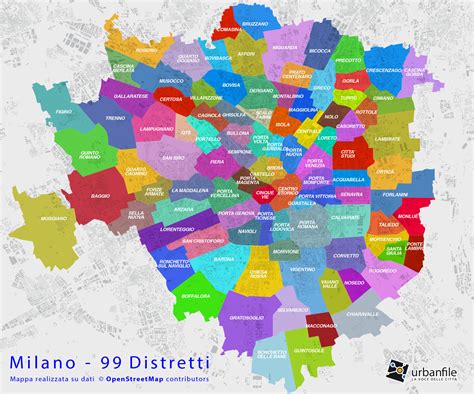 Milano Mappa Quartieri