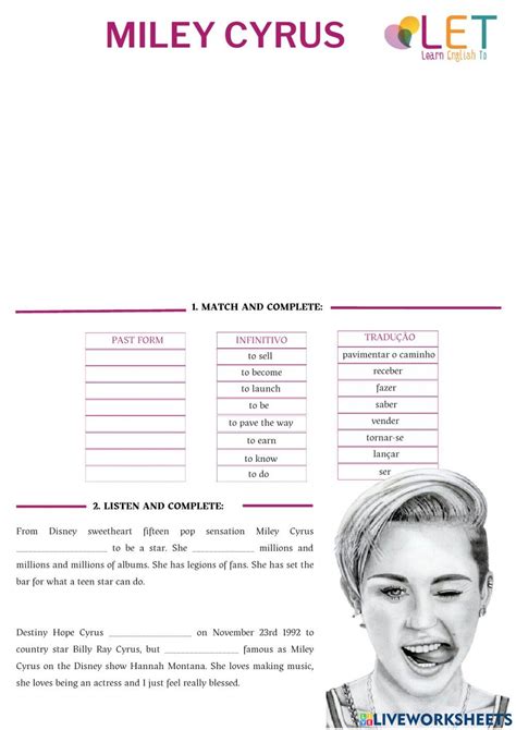 miley cyrus simple biography pdf